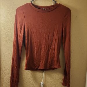 Windsor Terracotta Long Sleeve Top